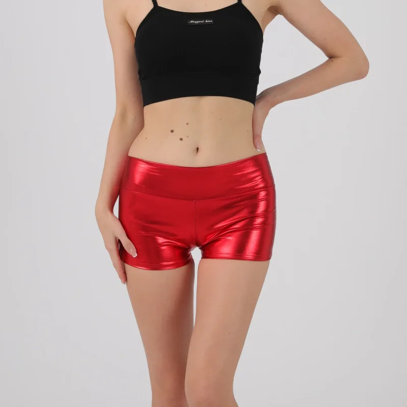 2025 new European and American high-waisted sexy bronzing casual shorts ds bar lead dance performance clothes nightclub Internet