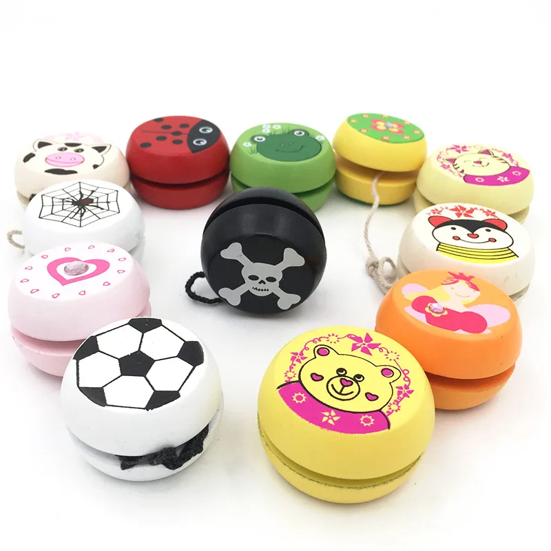 Yoyo-Bola de YO-YO de madera, juguetes clásicos de Yoyo, diseño creativo de personalidad, juguetes de construcción, regalo para niños