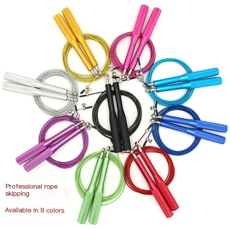 Jumping Rope Bearing Skipping Rope Crossfit Men Workout Equipment Steel Wire Home Gym Exercise and Fitness MMA Boxing Training