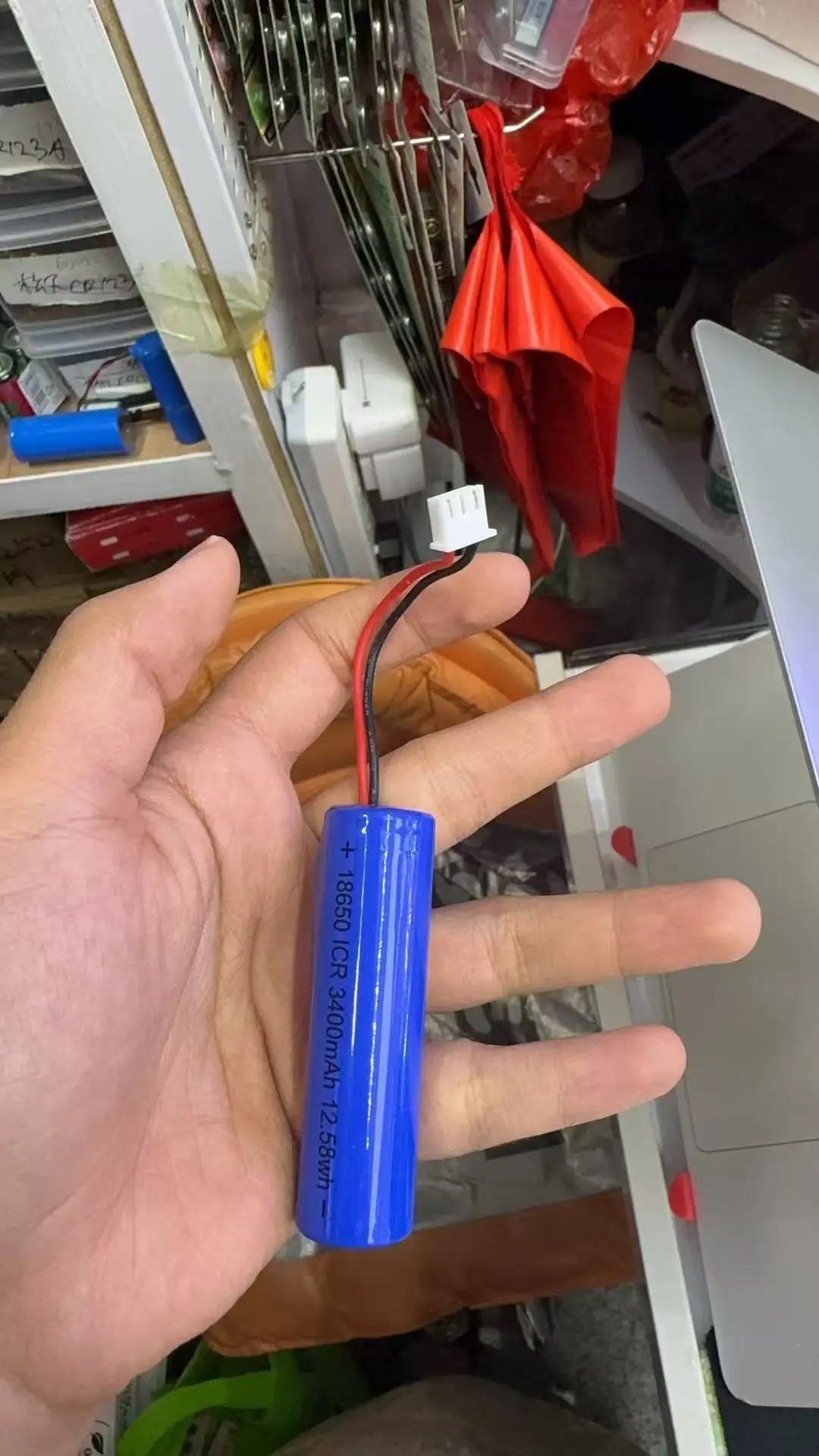 Full capacity garbage bin battery 3.7v18650 electric induction home charging lithium battery with three wires 3400mAh