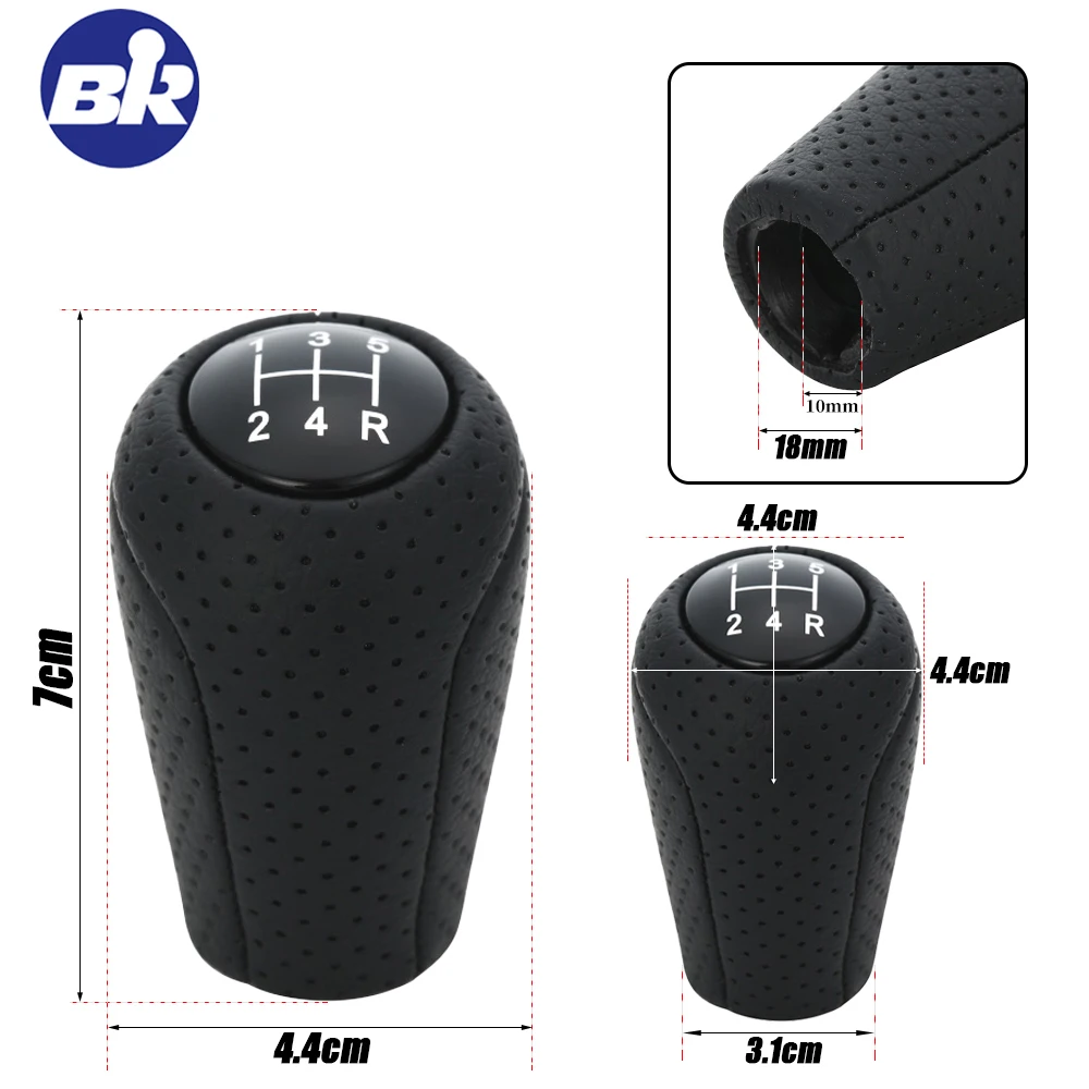 5/6 geschwindigkeit Hebel Ball Auto Zubehör Leder Schaltknauf Für MAZDA 3 BK BL5 CR CW 6 II GH CX-7 ER MX-5 NC III Innen ﻿ – Detail 1