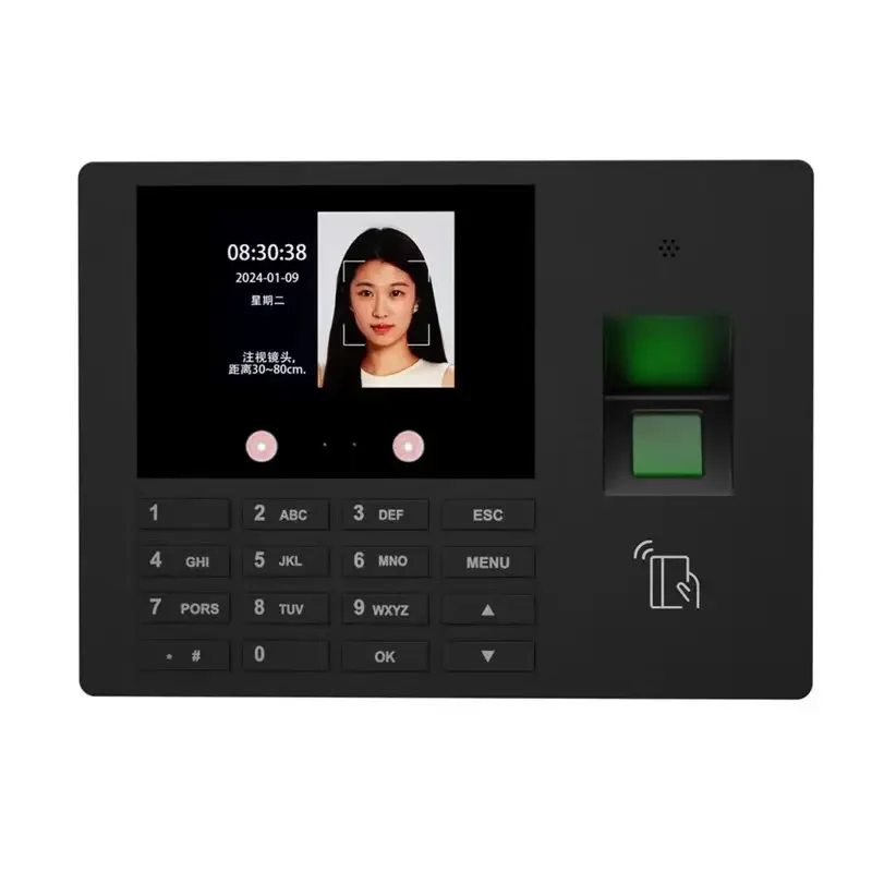 007 001 Professional Attendance Device Facial Fingerprint Attendance Machine Time Recorder