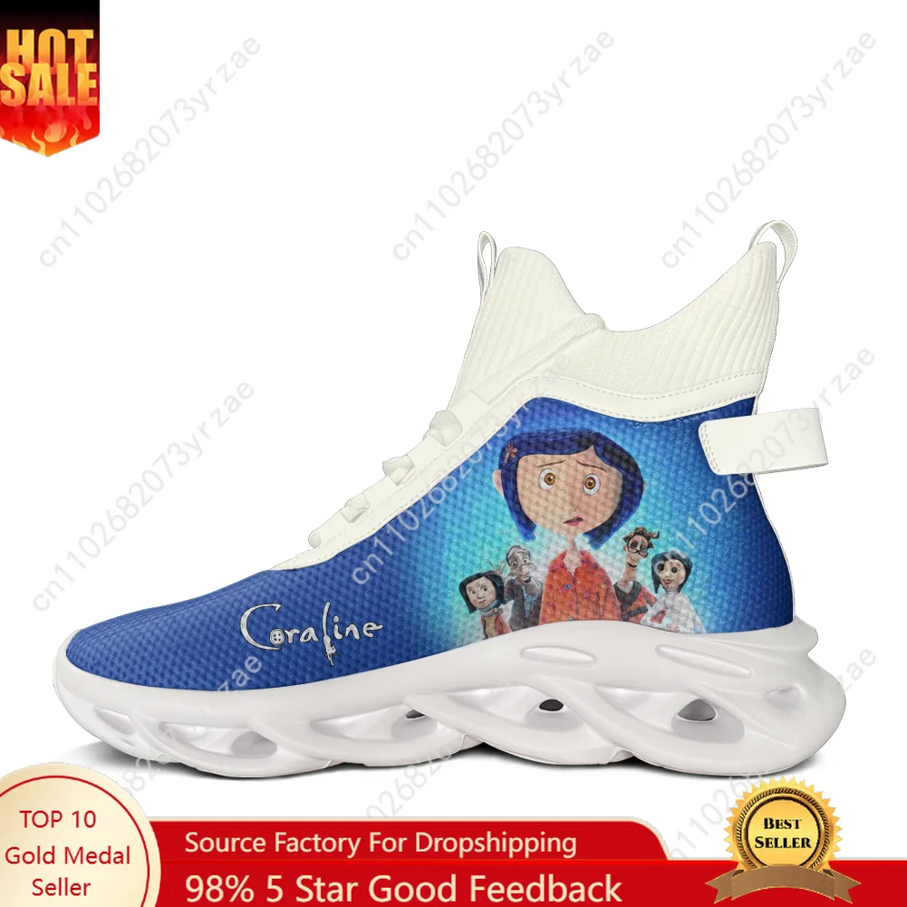 

Coraline High Top Flats Sneakers Mens Womens Teenager Sneaker High Quality Personalized Fashion Casual Shoe Custom Made Shoes