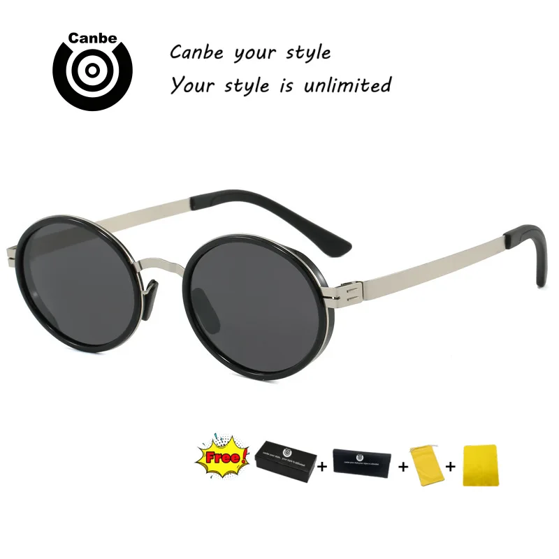 

Canbe New European and American Fashion Polarized Round Frame Sunglasses Men's Outdoor Driving Sunglasses