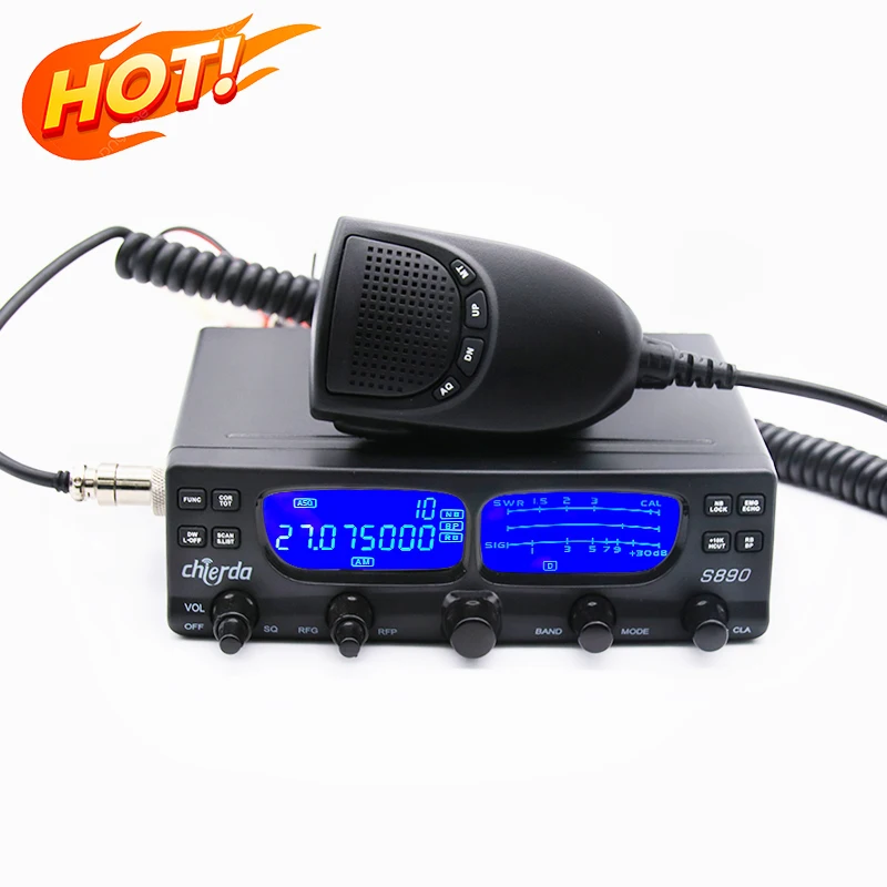 

Chierda S890 40W SSB High Power CB Radio 27mhz with Long range CB Radio 25.615~30.105MHz Vehicle Mounted Radio