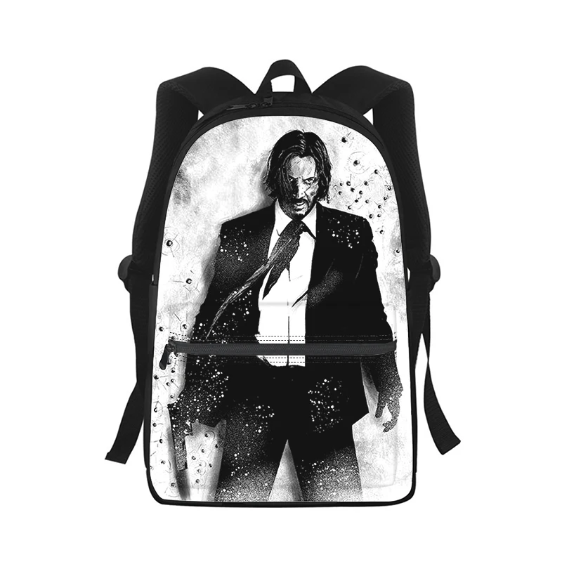 John Wick Film Men Women Backpack 3D Print Fashion Student School Bag Laptop Backpack Kids Travel Shoulder Bag