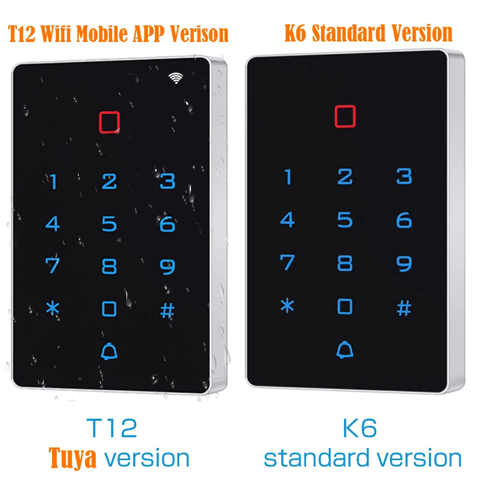 Wifi Remote Door Lock Opener 125khz RFID Access Control Keypad WG26 Output Watreproof Manger Card Tuya Mobile APP Backlight