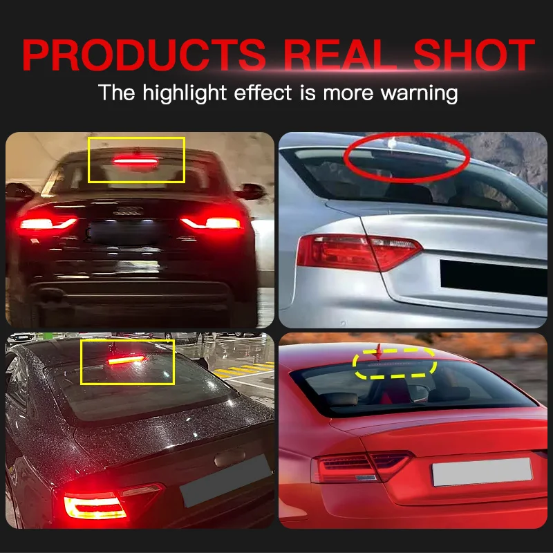 

Third LED High Mount Rear Brake Light 8T0945097B For Audi A5 S5 Coupe Sportback 2009-2016 High Level Stop Lamp Car Accessories