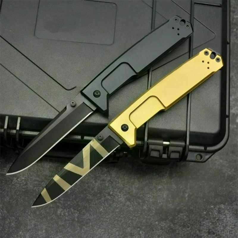 

58HRC Extr RatioFolding Knife High Hardness Outdoor Survival EDC Tool CNC Aluminum Handle Tactical gear Combat Defense knives