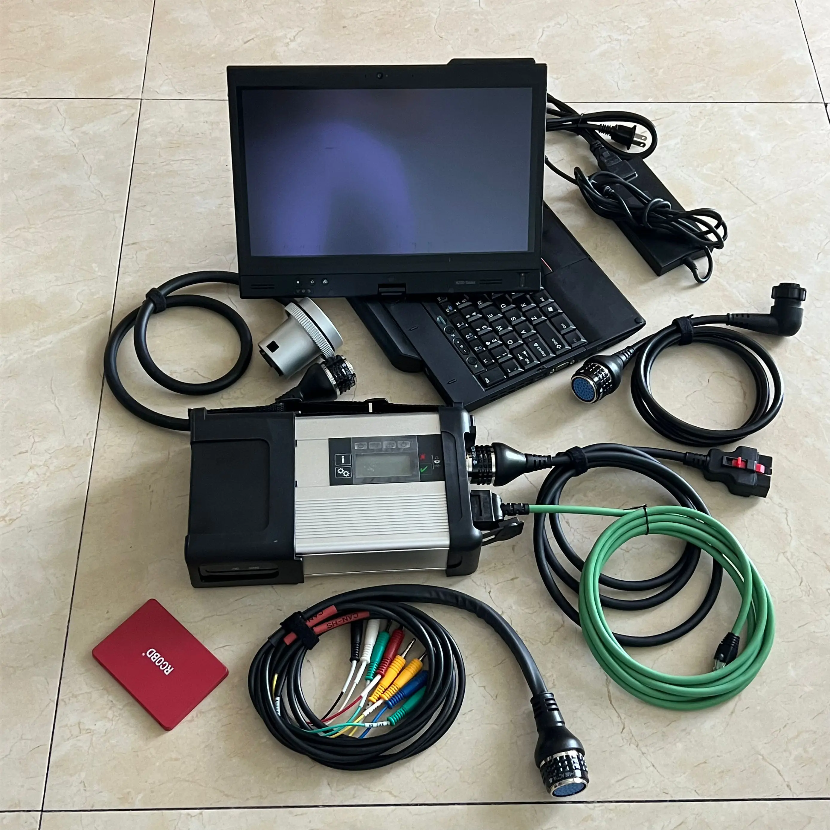 2025,12 v DOIP MB Star C5 Sd Connect C5 Wifi multiplexor xetry/das/wis/epc para herramienta de diagnóstico de coche Bz + portátil X220t 8g