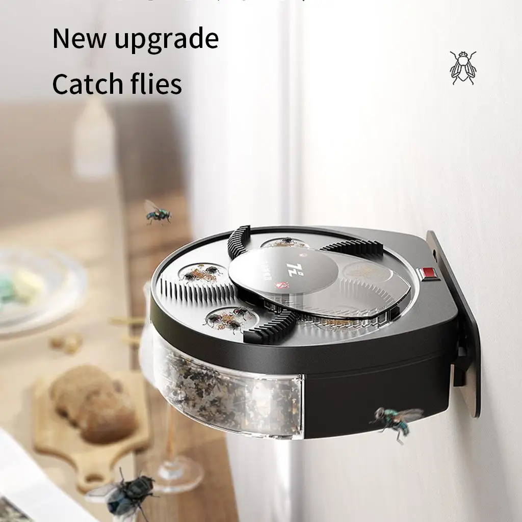 مصيدة حشرات صاعق الذباب الكهربائية الدوارة الأوتوماتيكية