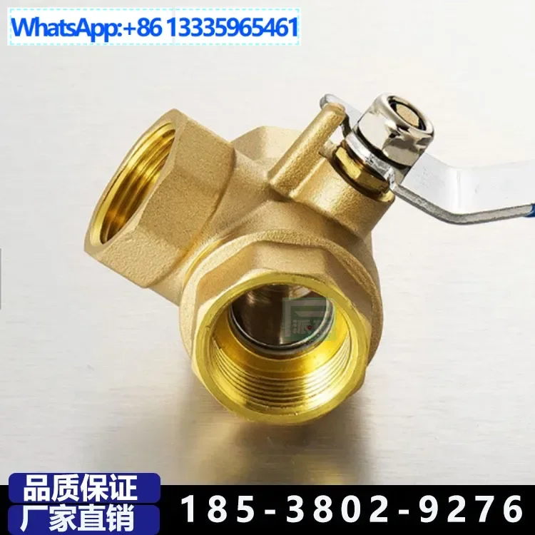 

2Pcs three-way ball valve, marine threaded three-way L/T type, threaded manual ball valve, card sleeve