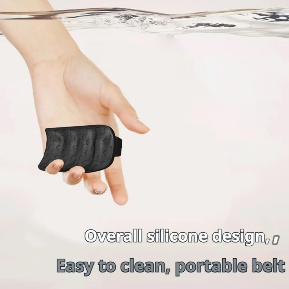 1 Pair Anti-slip Fitness Palm Power Pad Thicken Ergonomic Grip Strength Trainer Soft Silicone Dumbbel Training Handle Men Women #1