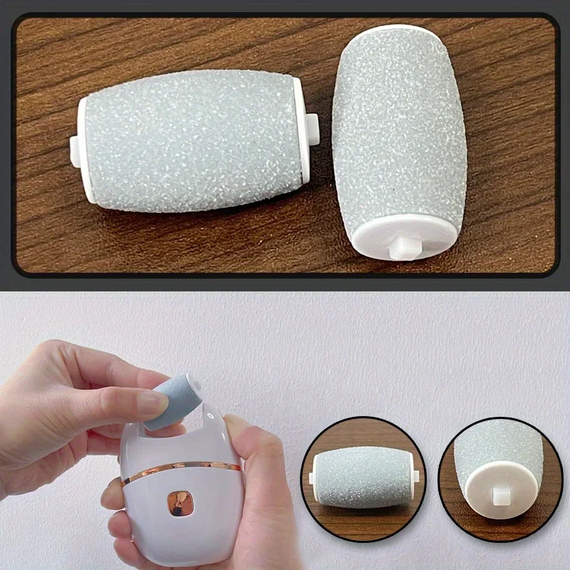 2/4/6/8Pcs Replacement Roller Heads for Electric Foot Scrubber Callus Remover Dead Skin Exfoliator Hard Skin Buffer Durable Easy