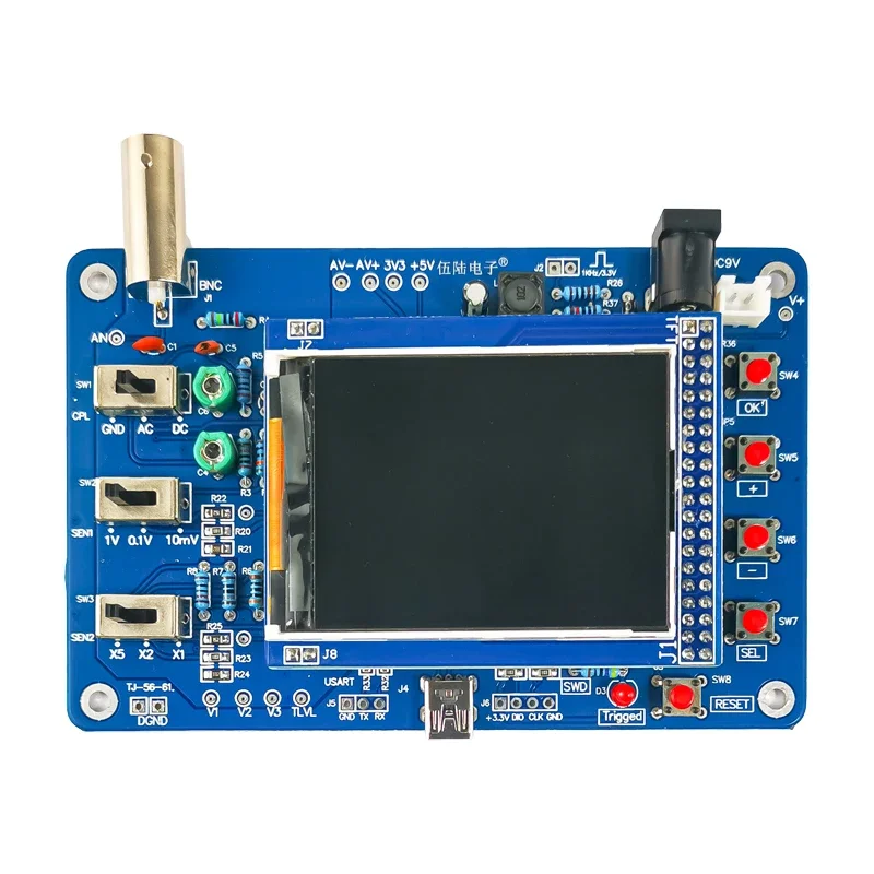 DSO138-Digital Osciloscópio Kit, Display LCD, Eletrônico DIY, Compatível