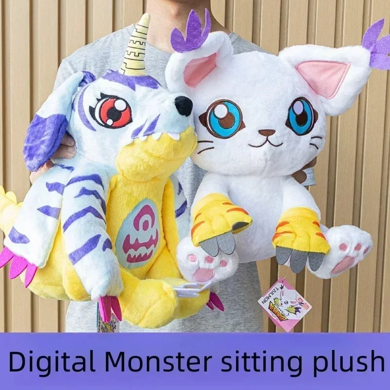 

30cm Digimon Adventure Cartoon Animation Peripherals Stuffed Animal Pillow Tailmon Patamon Antique Beast Puppet Toy Gift