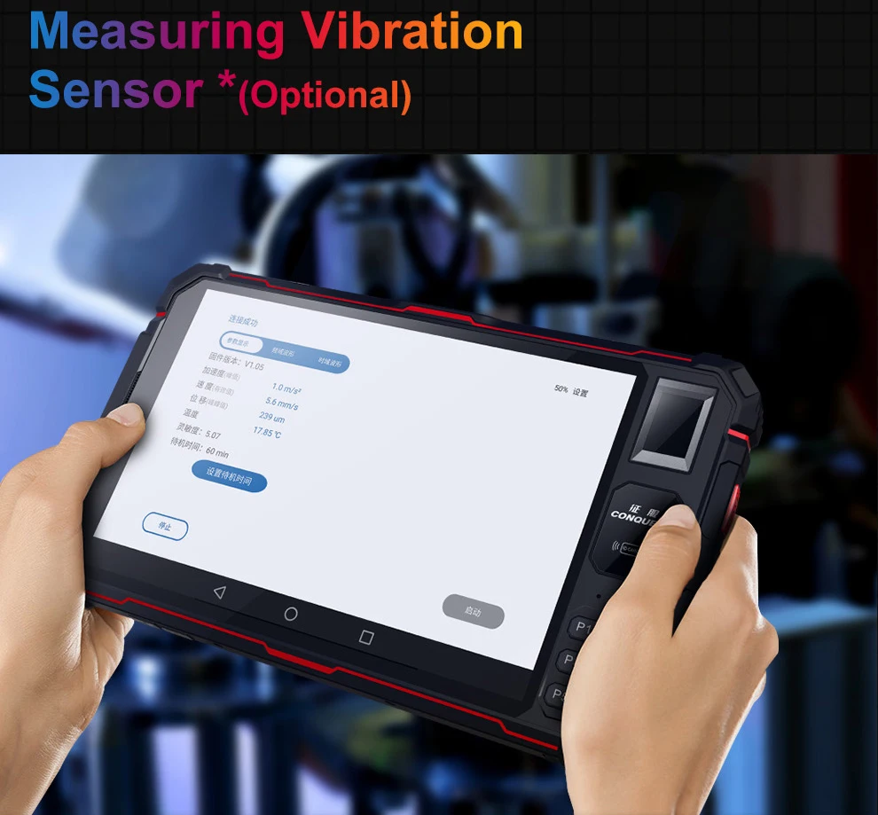 CONQUEST-S22 Android Microondas 4G Tablet PC robusto, Gestão Moderna, 120dB Speaker, 2.45GHz, 5.8GHz