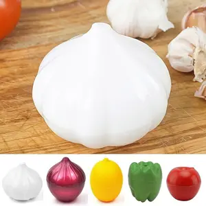 Conservative of creative plastic garlic, fresh maintenance, reusable container of garlic saver, sealed white, vegetable fruits, lemon containers 10 Main Sales Garlic Port - №9