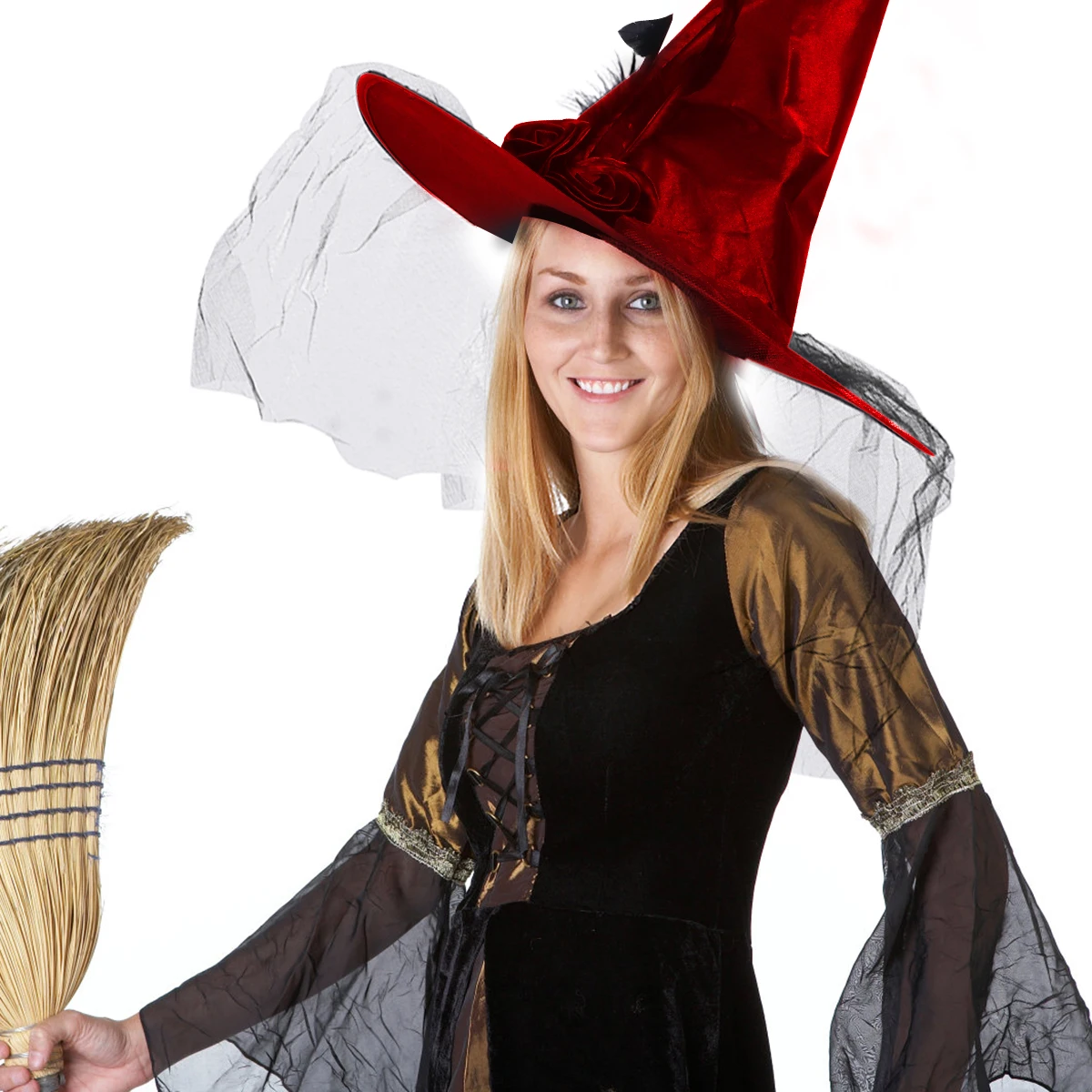 

Witch Hat Headwear Hats Accessories Tail Hair Halloween Table Decorations