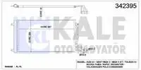 342395/air conditioning radiator condenser POLO A1///tfsi 1,4BENZ / 1,6TDI 09 (× 16)