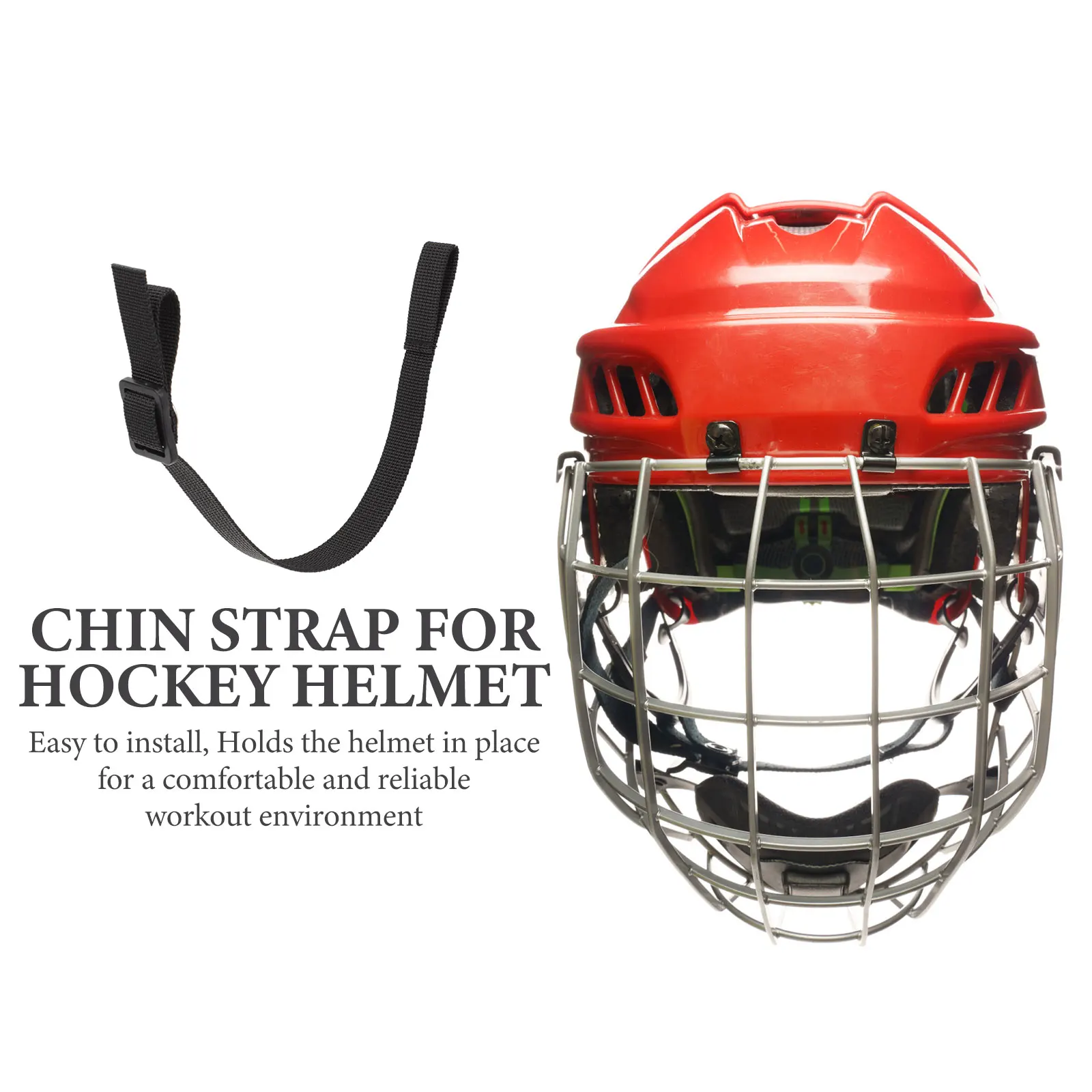 

1Set Hockey Chin Strap Replacement Made of Polyester Strong Not Easy to Tear Ideal for Teammates Family Friends Use