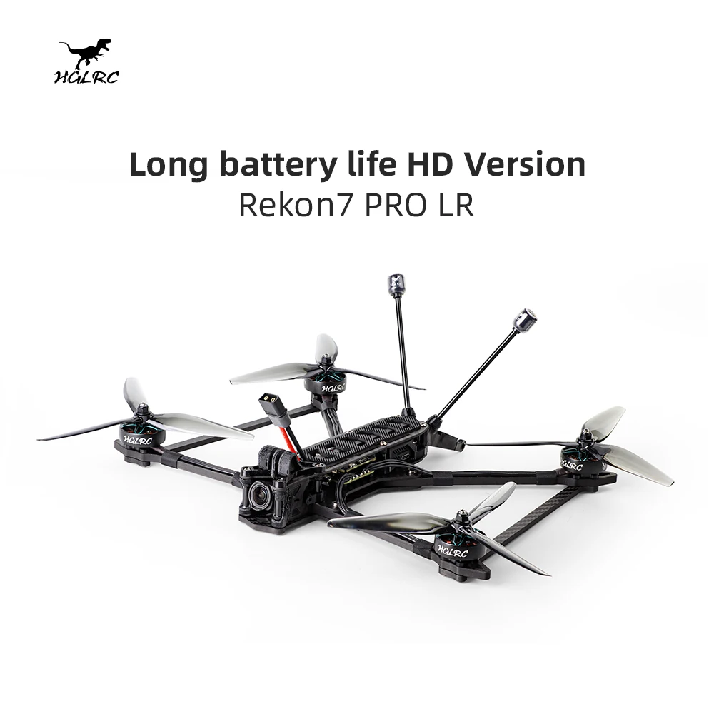 HGLRC Rekon 7 PRO Long Range 6S 7inch FPV Drone Analog1.6W VTX/VISTA HD/O3 Air Unit W/F405 V2 60A ESC M80 PRO GPS 2806.5 Motor