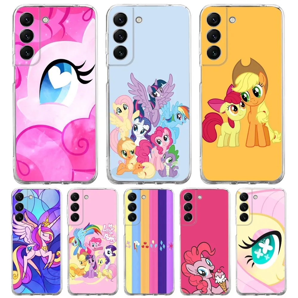 Cartoon My Little P-PonyS Phone Case Silicone For Samsung S30,S23,21,22,20 Ultra,S20 FE lite,S10,9,PIus Note20ultra Cover Clear