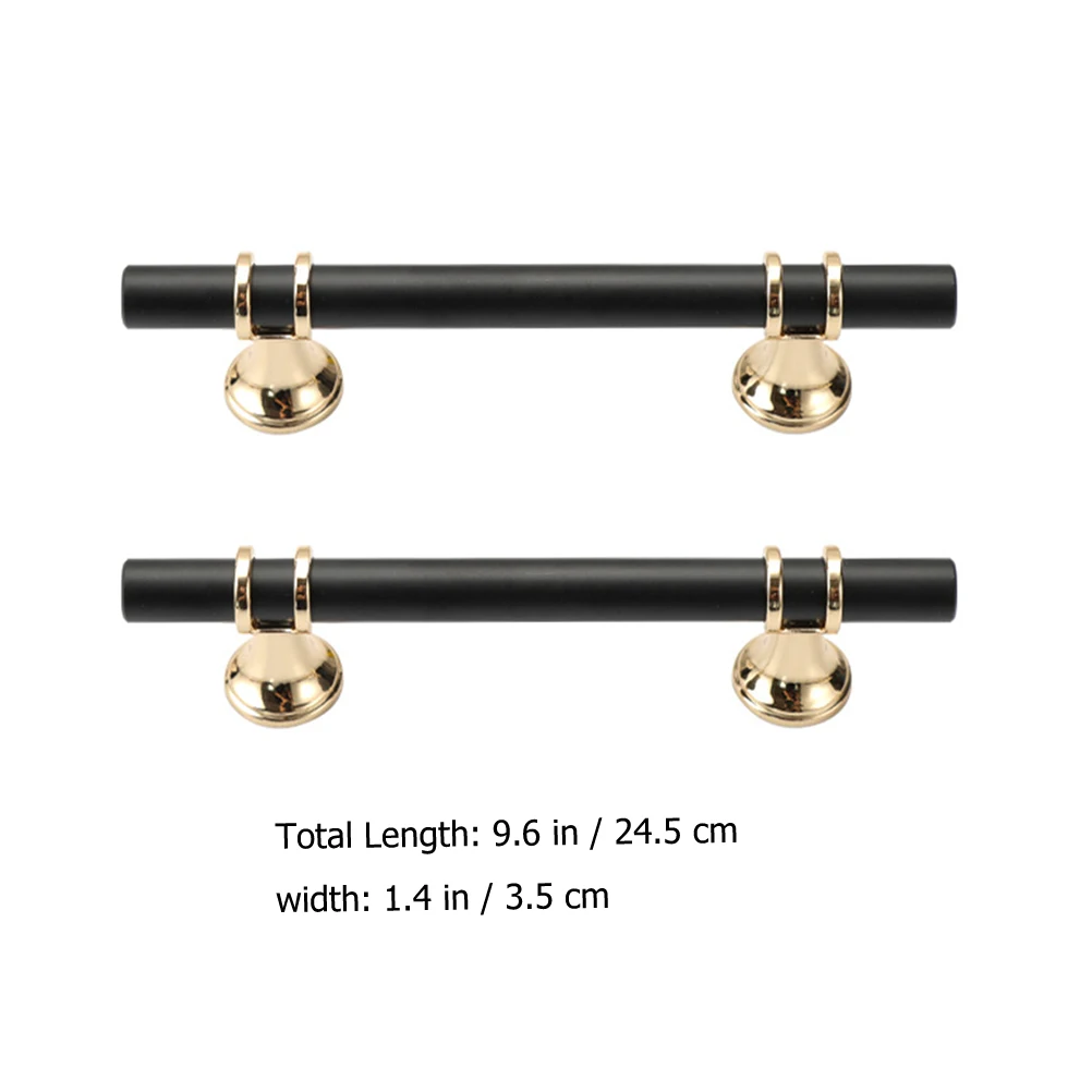 

2 Pcs Wardrobe Handle Replacement Simple Space Aluminum Cabinet Door Metal Puller
