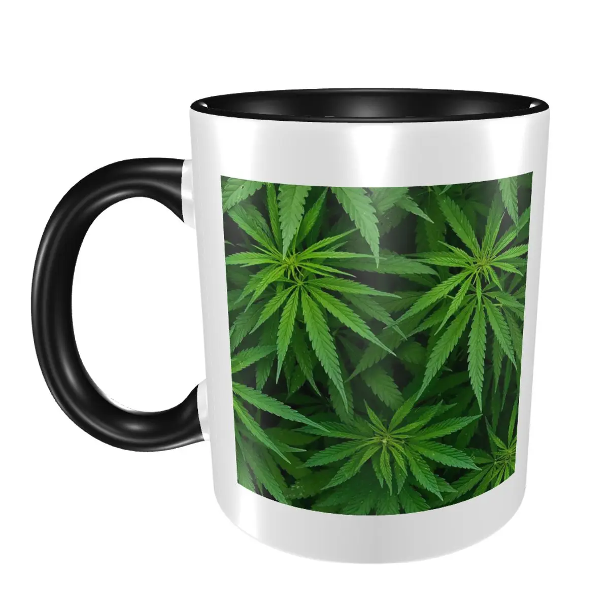 Marijuana Cannabis Weed Pot Plants Mug Funny Ceramic Coffee Cups Tea Mugs Milk Cup Drinkware Gift for Woman Man