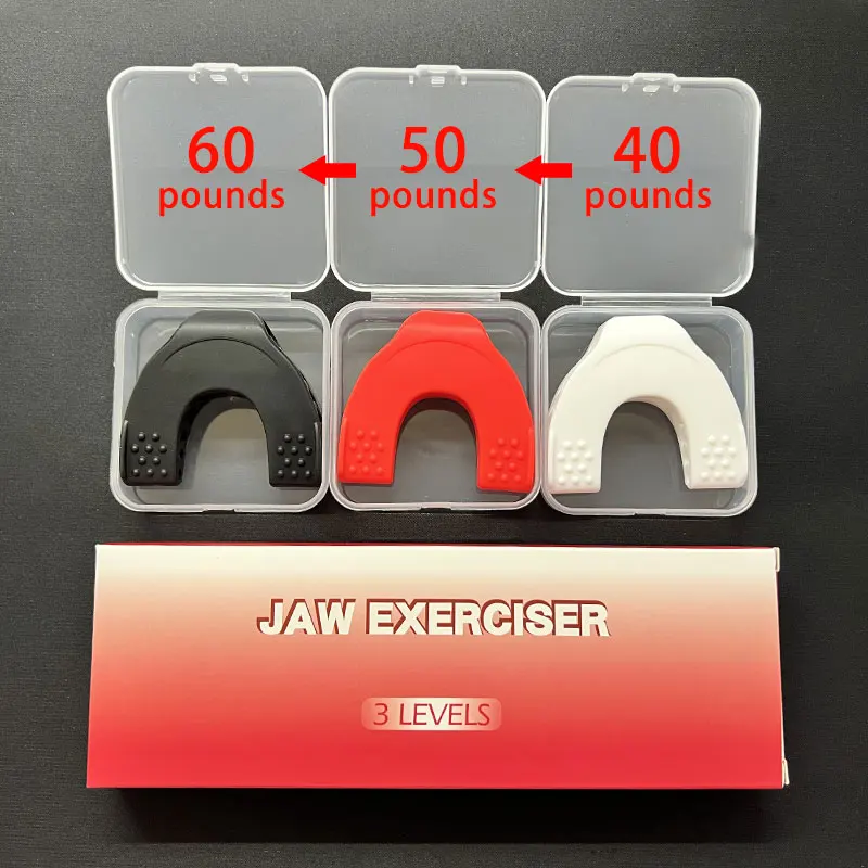 60/50/40lbs Upgraded Jaw Exerciser And Neck Toning, Jawline Exerciser for Men And Women, Face Muscle Trainin Double Chin Reducer