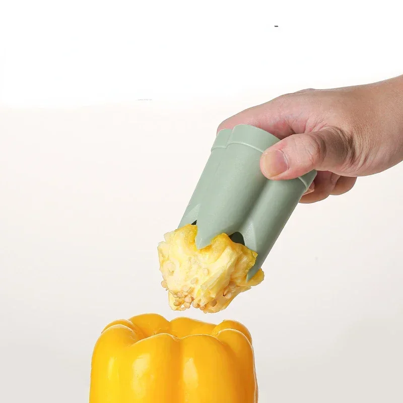Przewód do pieprzu Środek do usuwania nasion chili Paprykialapeno Ogórek Pomidorowy odszkodnik Twist Seed Bell Separator rdzenia Przecinak Narzędzie kuchenne