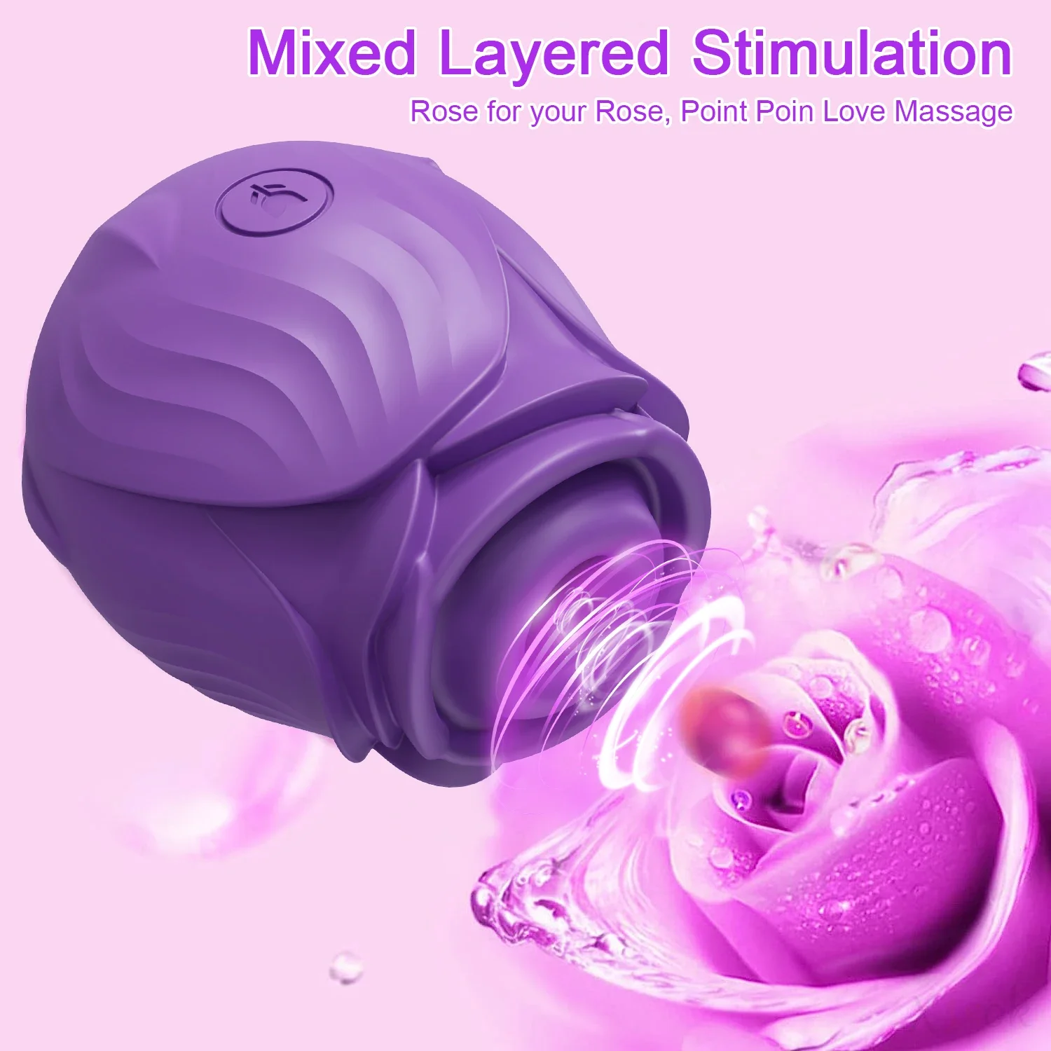 Succhiare Rose-Toys vibratore per le donne leccare la lingua capezzolo orale stimolatore sottovuoto clitoride giocattoli del sesso femminile merci per adulti