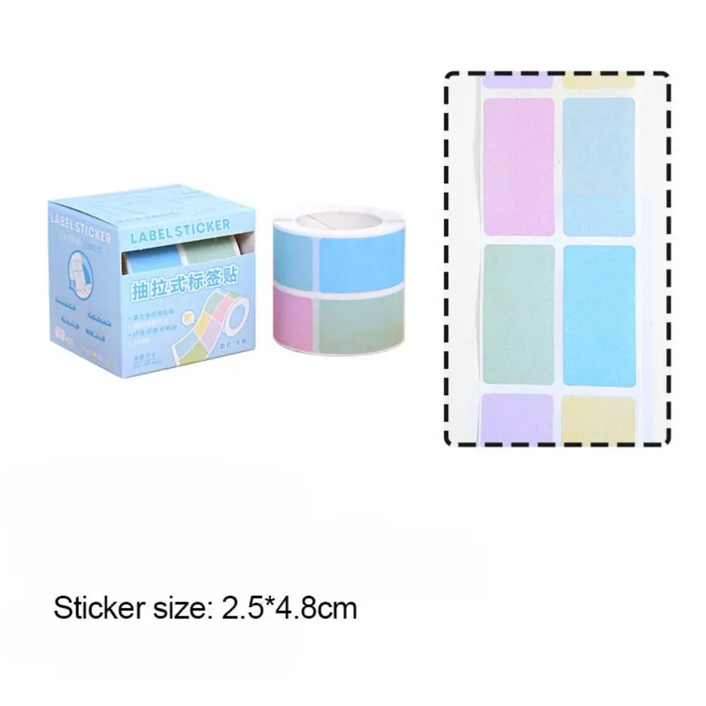 Transparent Pearl Pearlescent Sticky Tabs Back Full Adhesive Aesthetic Stationery Sticky Notes Writable Blank