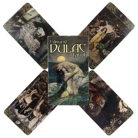 Edmund Dulac Tarot Cards A 78 Deck Oracle English Visions Divination Edition Borad Playing Games