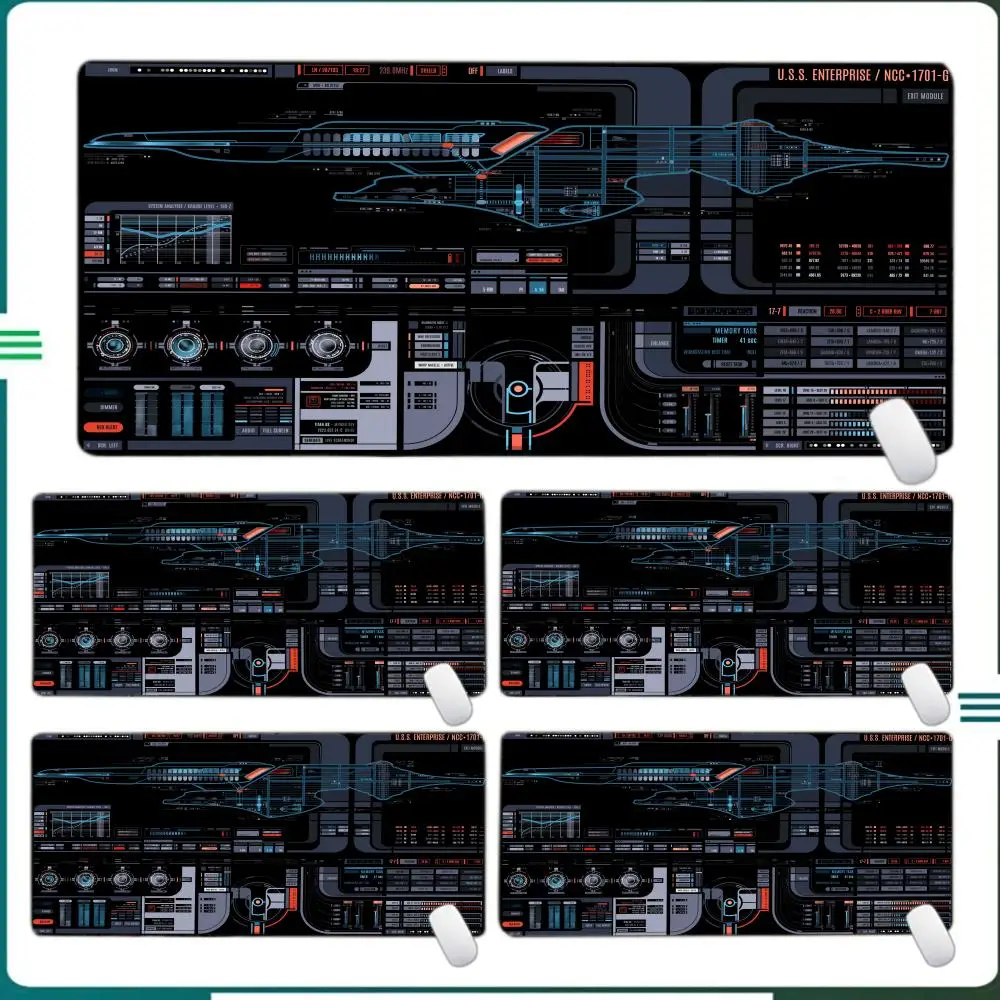 

Star Trek Laptop Office Mouse Pad Desktop Decorative Extension Pad Computer Keyboard Mouse Pad XXL Oversized Gaming Desk Mat