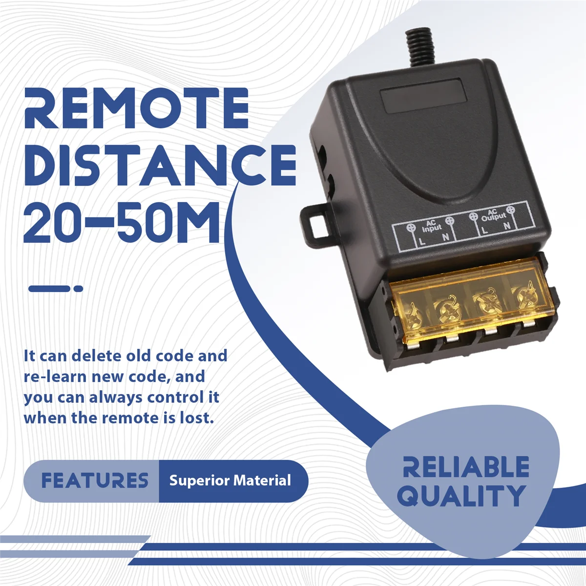 Novo interruptor de controle remoto sem fio ac 220v 30a 1ch 433mhz receptor de relé rf + transmissor liga/desliga para lâmpada de aparelho elétrico