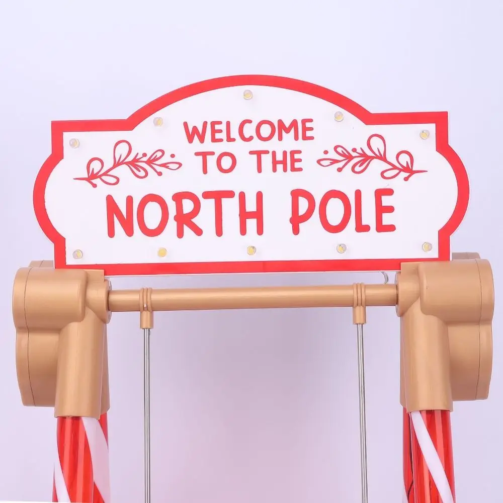 0.5m / 1m Xmas Shop Window Decor Dynamic Visuals Swing,Climb Ladder Christmas Santa Ornament 3D Fun Christmas Gift Decor