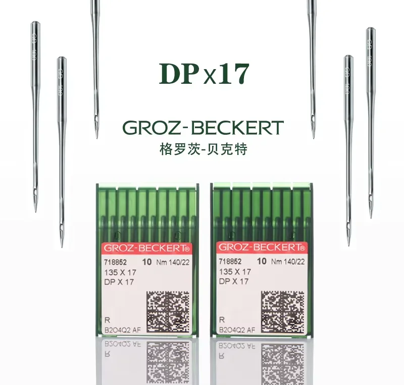 GROZ BECKERT 100PCS  DPX17 Computer Flat Sewing Machine Needles For All Brand Industrial Lockstitch Sewing Machine  Parts