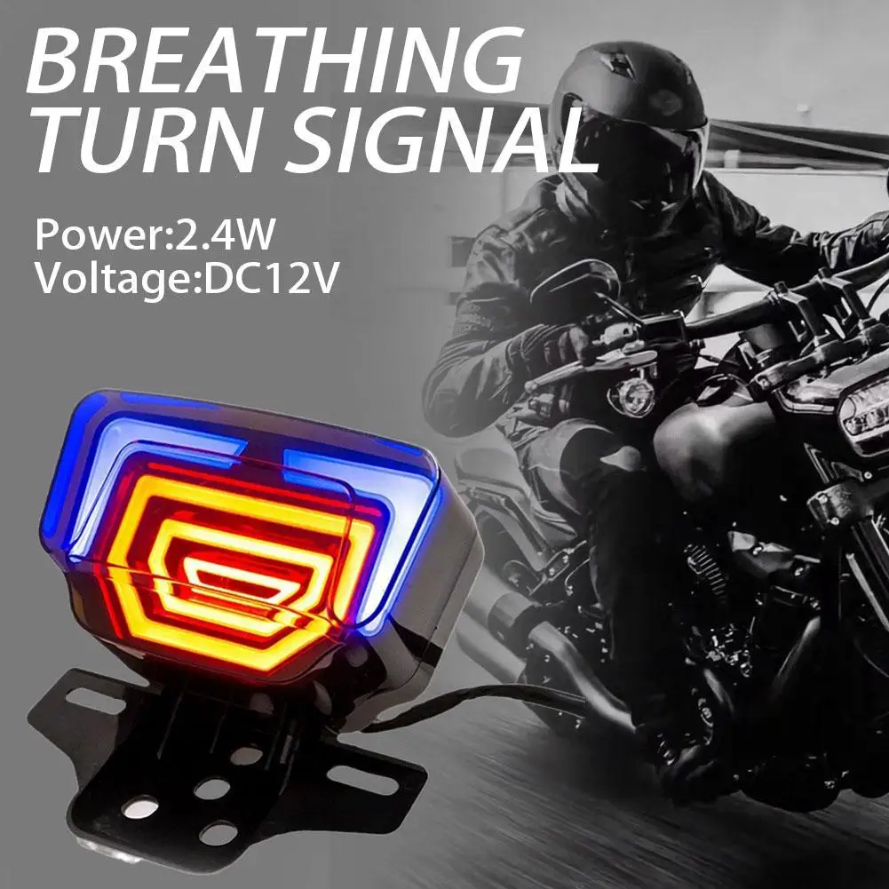 دراجة نارية الذيل ضوء دراجة نارية التكامل مصباح ليد خلفي الفرامل مصباح إشارة اتجاه التنفس بدوره ضوء وقف بدوره الوامض Si Y2M1