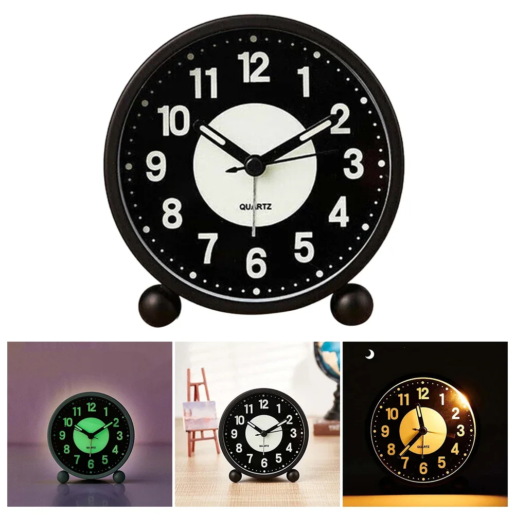 High-Quality Bedside Glow-in-the-Dark Alarm Clock | Non-Ticking Bedroom Desktop Home Decorations Present For Family And Friends