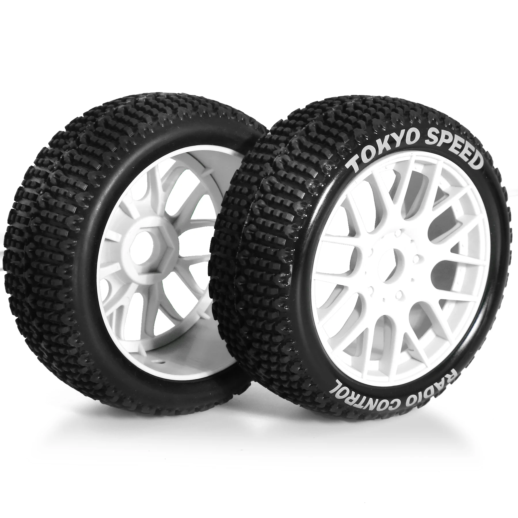 1/8 RC オフロードバギータイヤ Y 字型プラスチックホイール 17 ミリメートル六角 110 ミリメートル外径 1/8 RC バギー Arrma Typhon 3S 6S HSP HPI Redcat 用