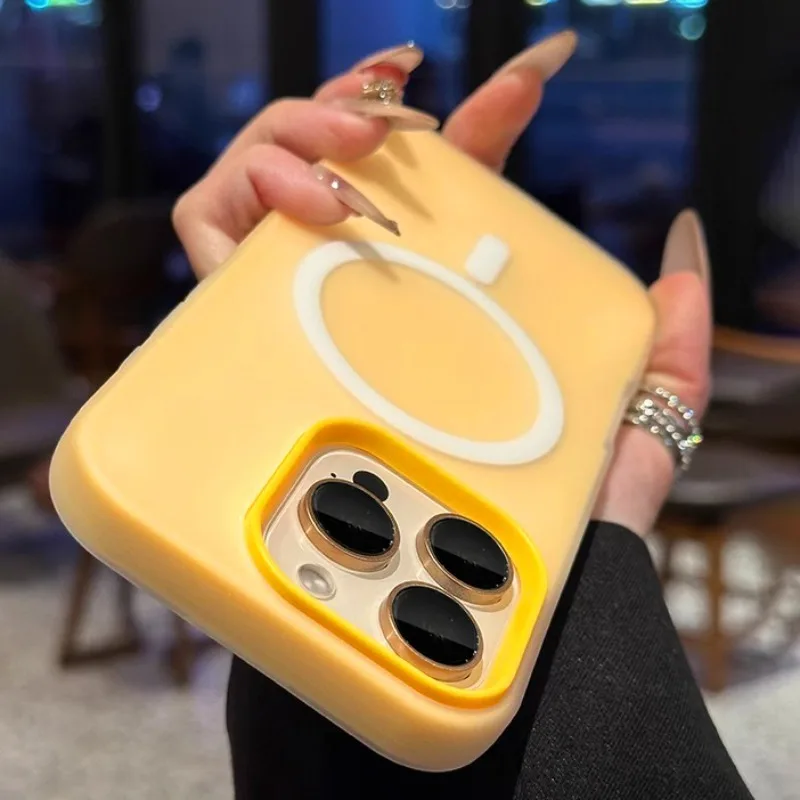 for iPhone 16 15 14 13 12 11 Pro Max Phone Case 2 IN 1 Shockproof Magnetic 16 Plus Compatible for Magsafe Wireless Charge Cover