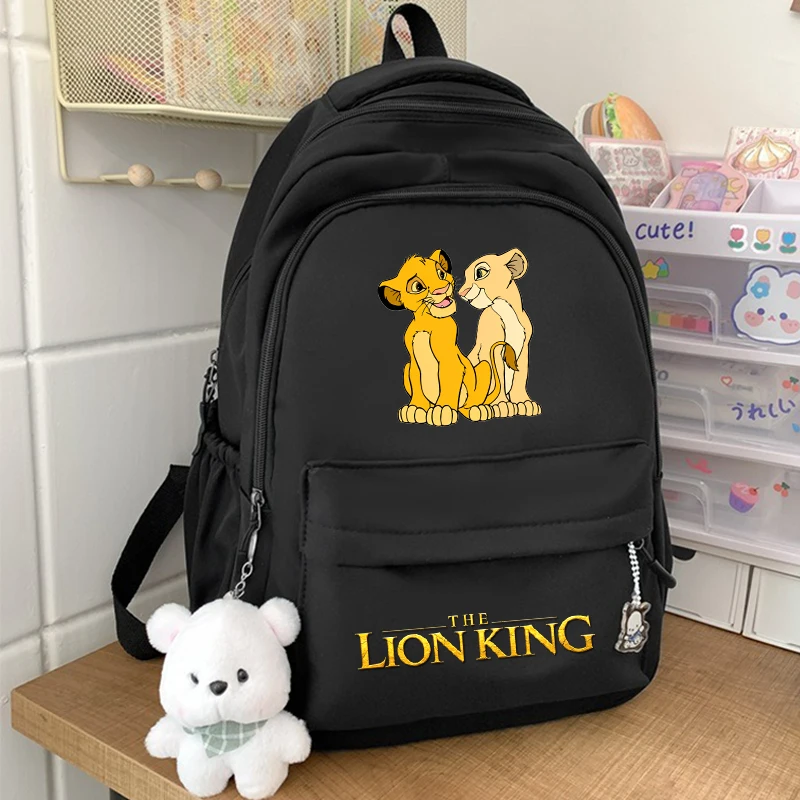 حقيبة ظهر للكلية مقاومة للماء للرجال والنساء من Lion King، حقائب مدرسية للكمبيوتر المحمول للأولاد والبنات، حقيبة كتب للسفر رائعة #1
