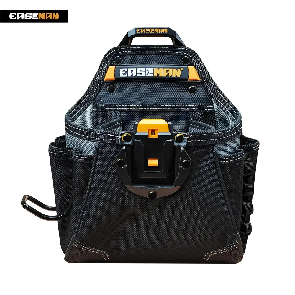 EASEMAN High-quality Tool Belt Bag Heavy Duty Empty Waterproof Tool Pouch with Quick-hook for Carpenters Electrician Man Gift