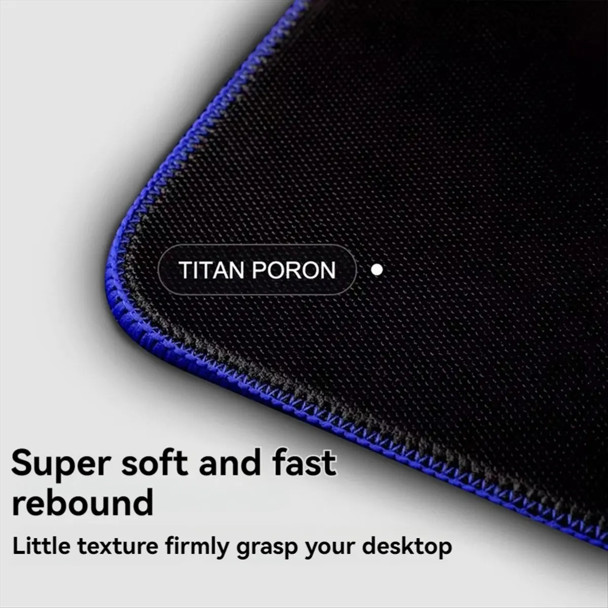 

Stable- Gaming Mouse Pad Anti-Skid Base Pad Waterproof Oversized Dirty Resistant Portable Computer Desk Pad Blue