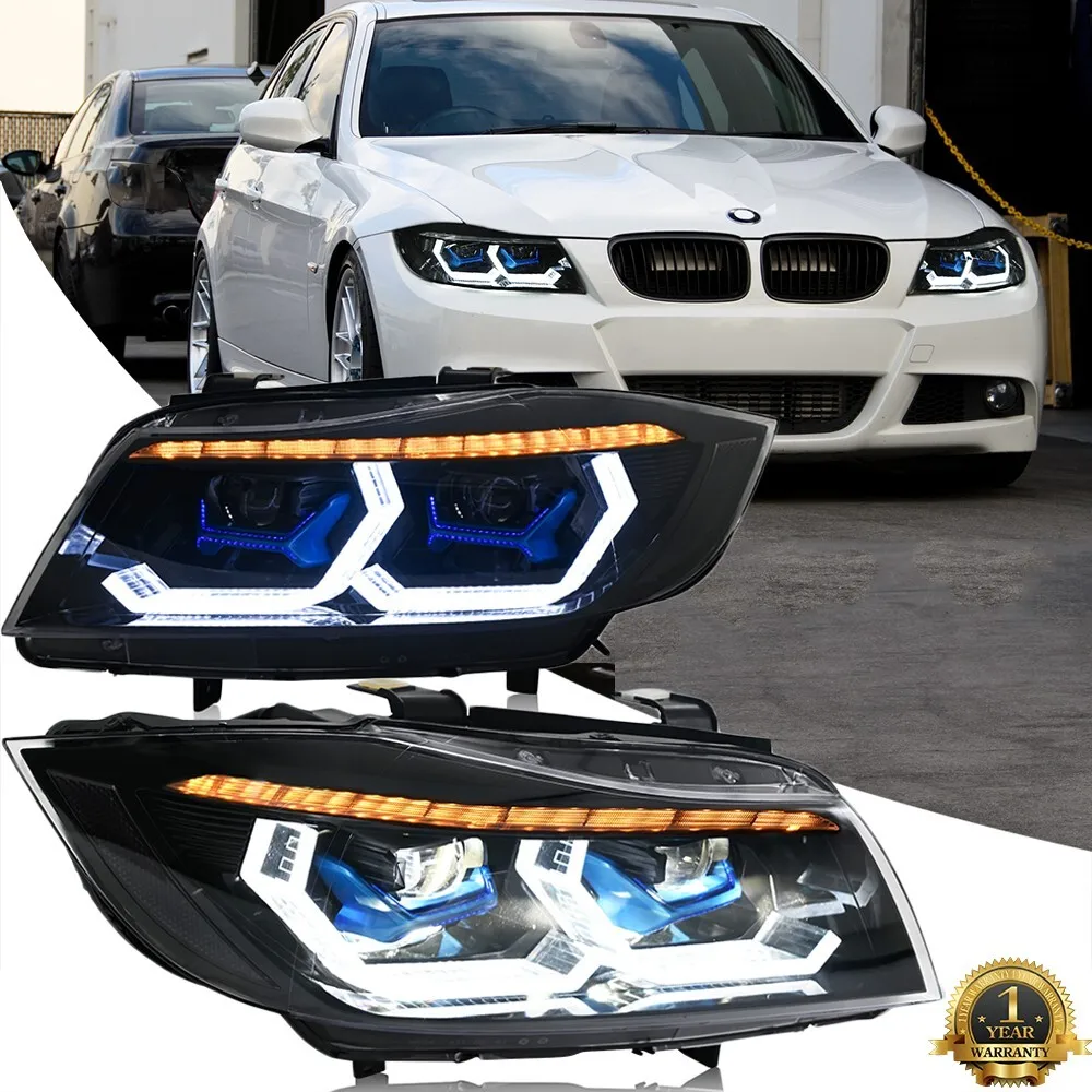 

1 комплект светодиодных фар для BMW 3 серии E90 E91 2005-2012 HID ксеноновые передние фары в сборе, указатель поворота, передние фары