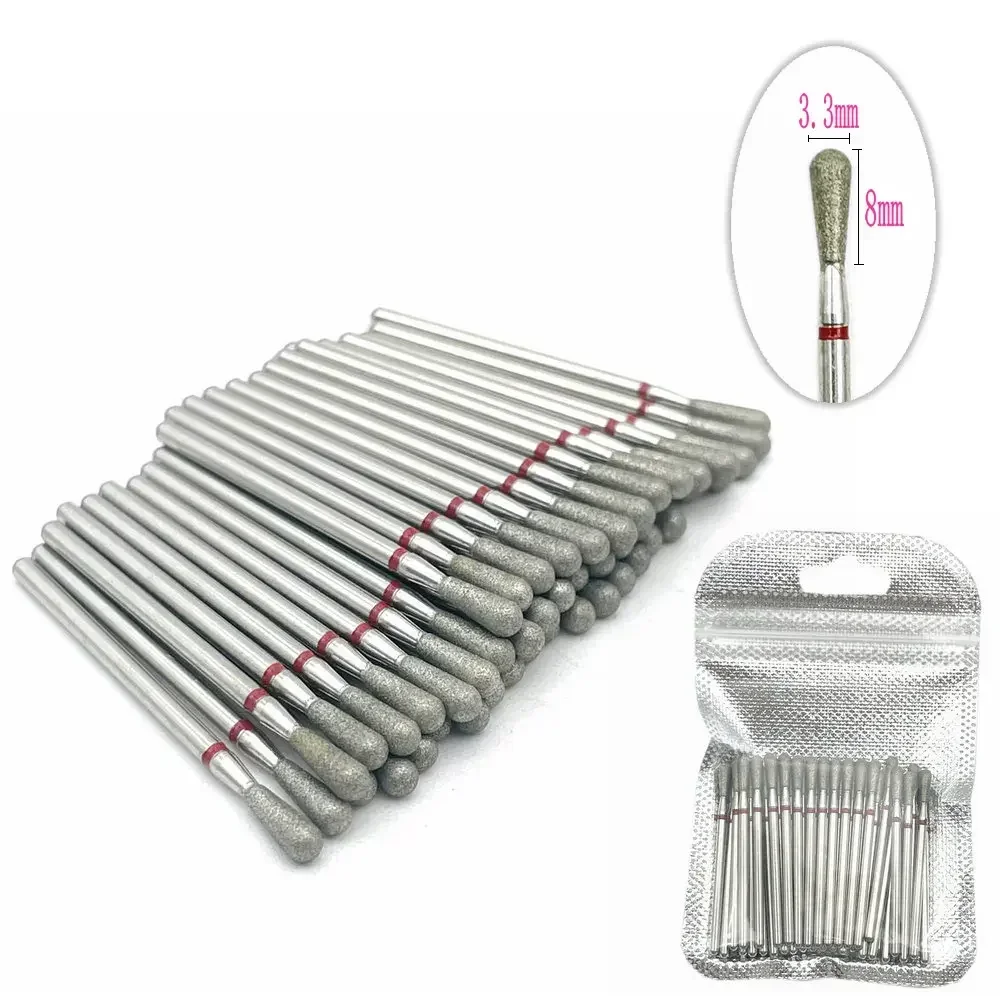 50pc diamante prego broca cutícula limpa bit conjunto fresa para manicure brocas elétricas acessórios pele morta remover ferramenta