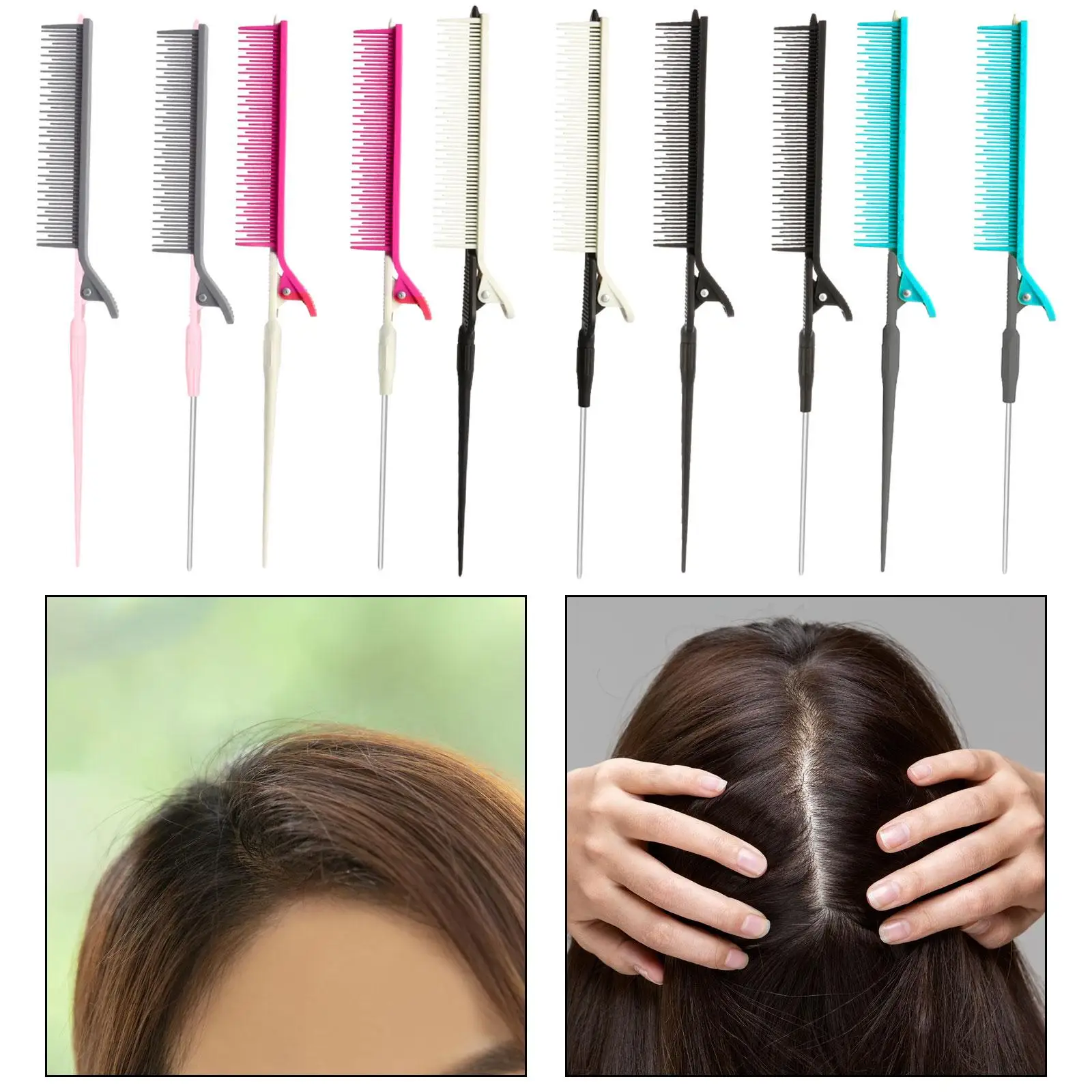 Teasing Clip Comb Highlighting Comb for Hair Perfection Trimming Dyeing