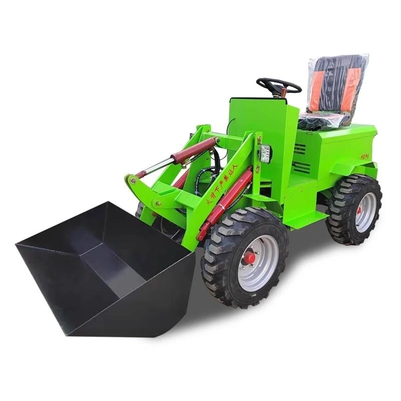 mini loader four-wheel drive farm manure cleaner and bulldozer for agricultural construction sites