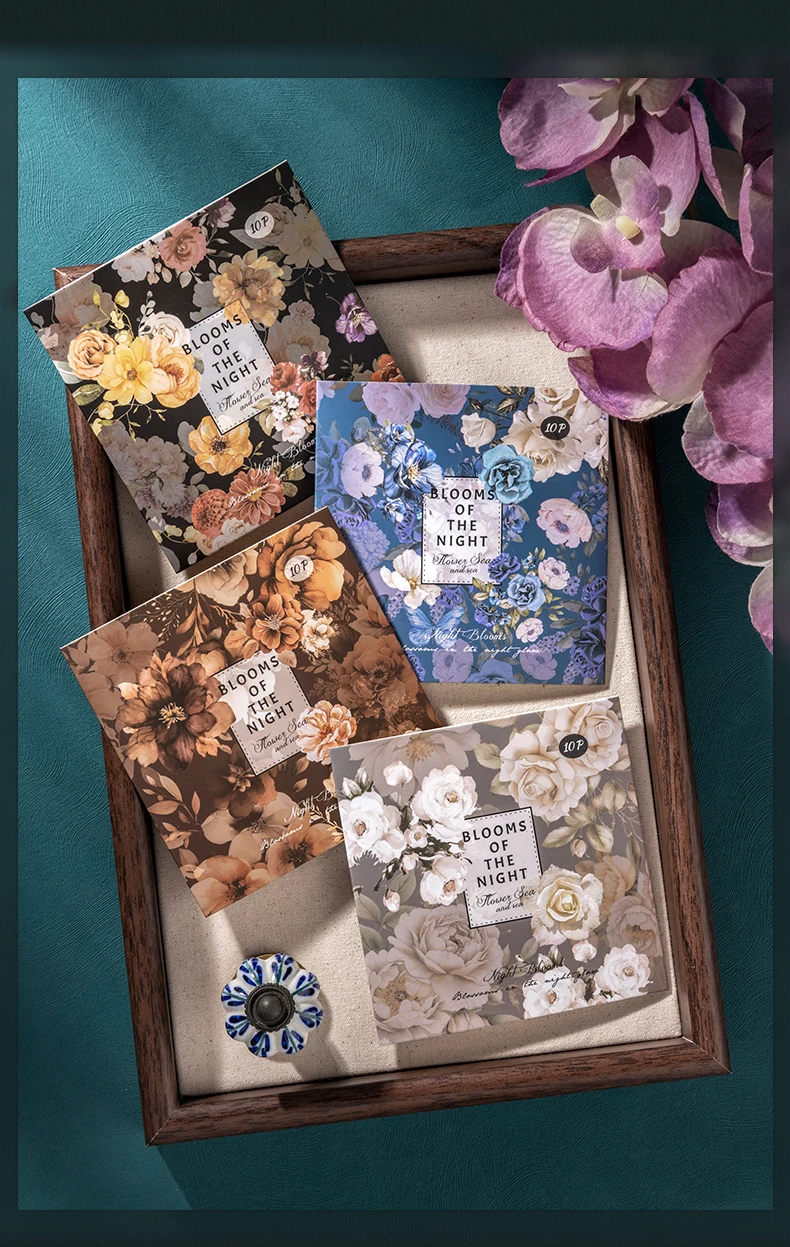 Journal GO 10 Stück große Aufkleber mit Blumenblüten für Scrapbooking, Hintergrunddekoration, Journal, Karten, Album, DIY-Materialien – Detail 10
